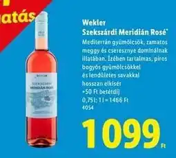 Lidl WEKLER Szekszárdi Meridián Rosé ajánlat