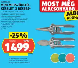 ALDI Gardenline Mini metszőolló- készlet ajánlat