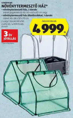 ALDI Gardenline Növénytermesztő ház ajánlat