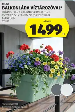 ALDI Belavi balkonláda víztározóval ajánlat