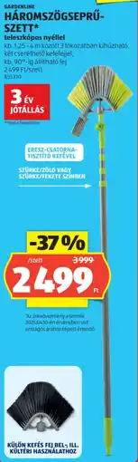 ALDI Gardenline Háromszögseprű-szett ajánlat