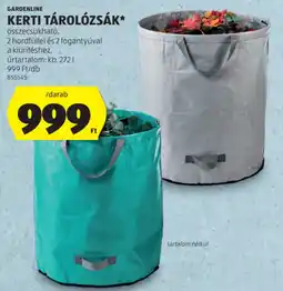 ALDI Gardenline Kerti tárolózsák ajánlat