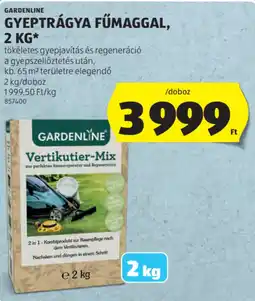 ALDI Gardenline gyeptrágya fűmaggal ajánlat