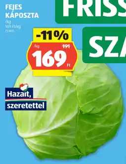 ALDI Fejes káposzta ajánlat