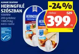 ALDI Almare Seafood Heringfilé szószban ajánlat