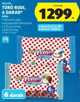 ALDI Pöttyös Túró Rudi ajánlat