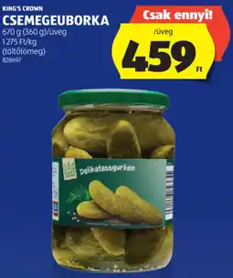 ALDI King's Crown Csemegeuborka ajánlat