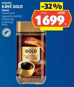 ALDI Barissimo Kávé Gold classic ajánlat