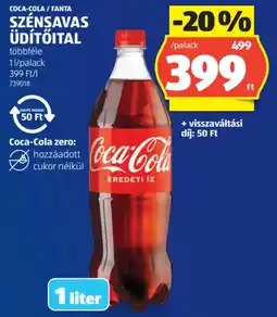 ALDI Coca-Cola / Fanta szénsavas üdítőital ajánlat