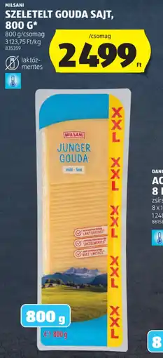 ALDI Milsani Szeletelt gouda sajt ajánlat