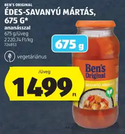 ALDI Ben's Original édes-savanyú mártás ajánlat