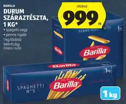 ALDI Barilla Durum száraztészta ajánlat