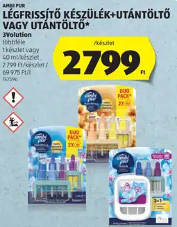 ALDI Ambi Pur Légfrissítő készülék+utántöltő, utántöltő ajánlat