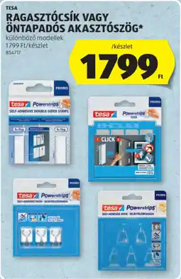 ALDI Tesa ragasztócsík, öntapadós akasztószög ajánlat