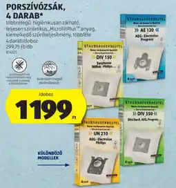 ALDI Porszívózsák ajánlat