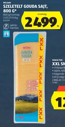 ALDI Milsani Szeletelt gouda sajt ajánlat