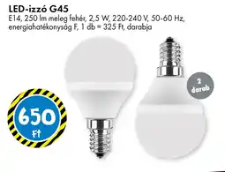 Tedi LED-izzó G45 ajánlat