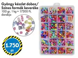 Tedi Gyöngy készlet doboz/ Színes formák keveréke ajánlat