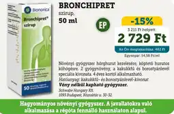 Mosoly patikák Bronchipret szirup ajánlat