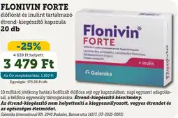 Mosoly patikák Flonivin Forte élőflórát és inulint tartalmazó étrend-kiegészítő kapszula ajánlat