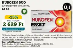 Mosoly patikák Nurofen Duo filmtabletta ajánlat
