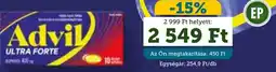 Mosoly patikák Advil Ultra Forte ajánlat