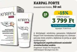 Mosoly patikák Karpal Forte Masszírozó krém ajánlat