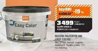 Beltéri Falfesték Obi ,,Easy Color"