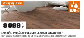 Laminált padlólap Poseidon ,,Saloon Ellsworth"