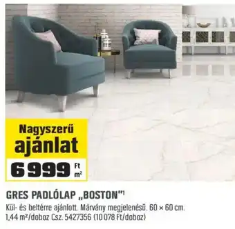 Gres padlólap „,Boston"
