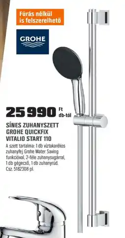 OBI Sínes Zuhanyszett Grohe Quickfix vitalio start 110 ajánlat