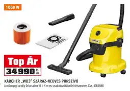 OBI Kärcher "WD3" száraz-nedves porszívó ajánlat