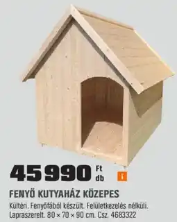 OBI Fenyő kutyaház közepes ajánlat