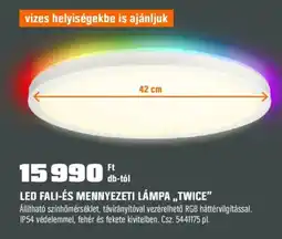 OBI LED fali-és mennyezeti lámpa "Twice" ajánlat