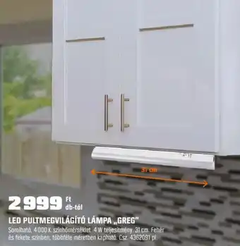 OBI LED pultmegvilágító lámpa „Greg" ajánlat