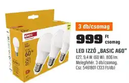 OBI Led izzó „Basic A60" ajánlat