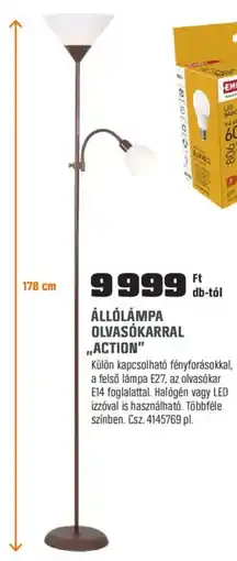 OBI Állólámpa olvasókarral "Action" ajánlat