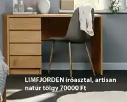 JYSK Limfjorden íróasztal, artisan natúr tölgy ajánlat