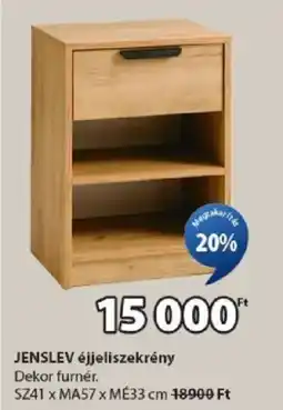 JYSK Jenslev éjjeliszekrény ajánlat