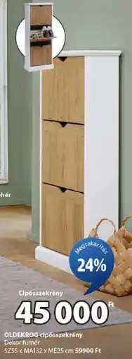 JYSK Oldekrog cipősszekrény ajánlat