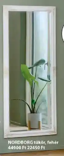 JYSK Nordborg tükör, fehér ajánlat