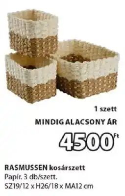 JYSK Rasmussen kosárszett ajánlat