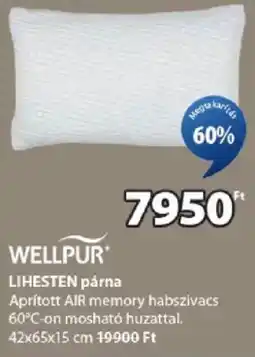 JYSK Wellpur Lihesten párna ajánlat