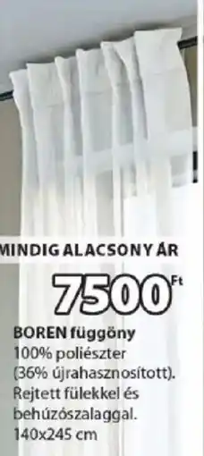 JYSK Boren függöny ajánlat