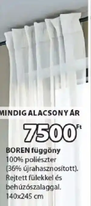 JYSK Boren függöny ajánlat