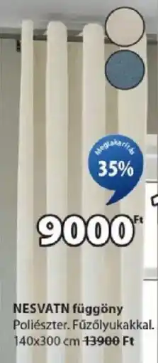 JYSK Nesvatn függöny ajánlat