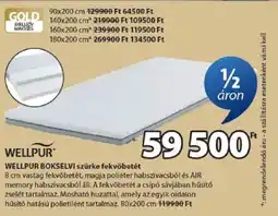 JYSK Wellpur Bokselvi szürke fekvőbetét ajánlat