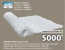 JYSK Adamsfjorden matracvédő ajánlat