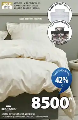 JYSK Kronborg of Denmark Szatén ágyneműhuzat-garnitúrák ajánlat