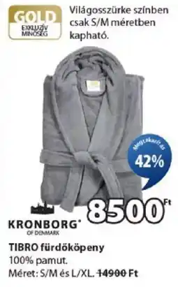 JYSK Kronborg of Denmark Tibro fürdőköpeny ajánlat